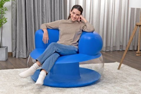 Bestway Dmuchany Fotel Niebieski112 x 112 x 70 cm Bestway 75138