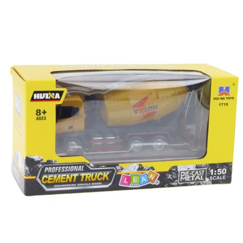 HUINA Betoniarka Pojazd Budowlany Metalowa Huina Khaki 1:50