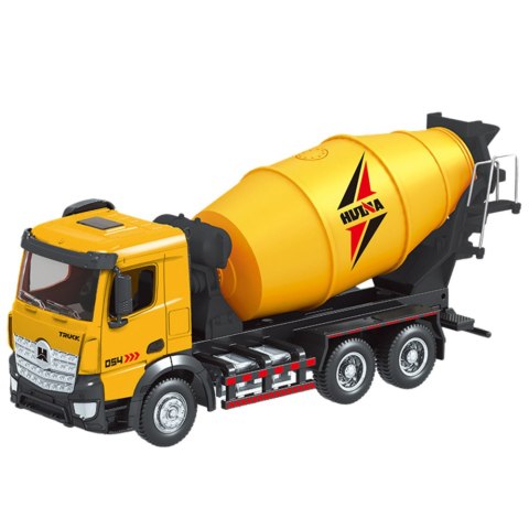 HUINA Betoniarka Pojazd Budowlany Metalowa Huina Żółta 1:50