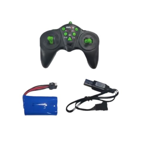 HUINA Koparko Ładowarka Zdalnie Sterowana RC Światła Dźwięk Zielona Huina 1:14