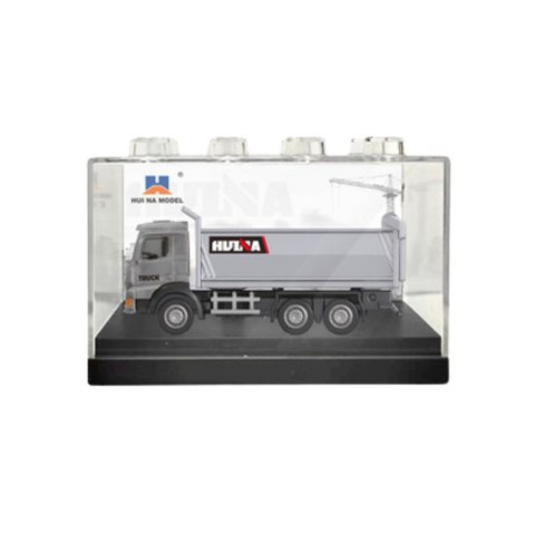 HUINA Wywrotka Metalowa Model Kolekcjonerski Huina Srebrna 1:80