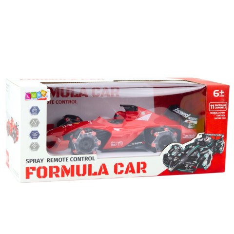 LEAN Toys Auto Sportowe Wyścigówka Zdalnie Sterowana RC Efekt Dymu 2.4G Czerwona