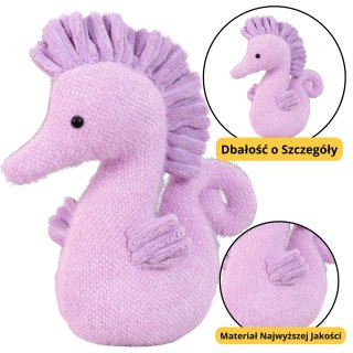 LEAN Toys Maskotka Pluszowa Przytulanka Konik Wodny Fioletowy 25cm