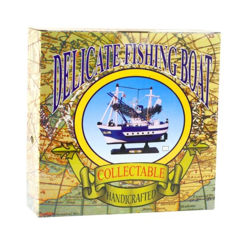 LEAN Toys Model Kolekcjonerski Dekoracyjny Statek Kuter Rybacki Flying Lady 24x23cm
