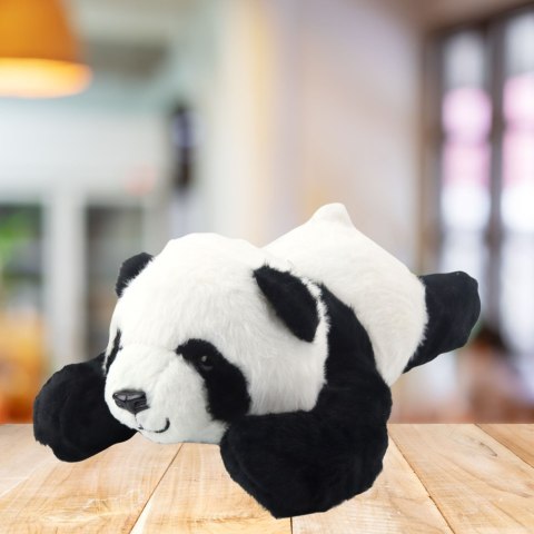 LEAN Toys Pluszowa Maskotka Przytulanka Leżąca Panda Czarno-Biała 30cm