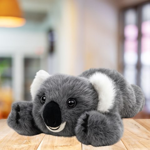 LEAN Toys Pluszowa Maskotka Przytulanka Leżący Miś Koala Szary 30cm