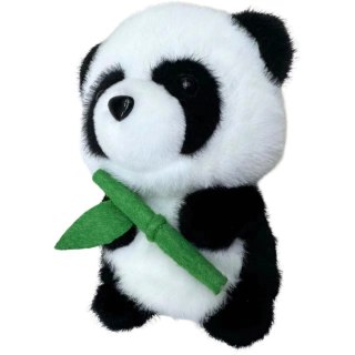 LEAN Toys Pluszowa Maskotka Przytulanka Panda Z Bambusem 18cm