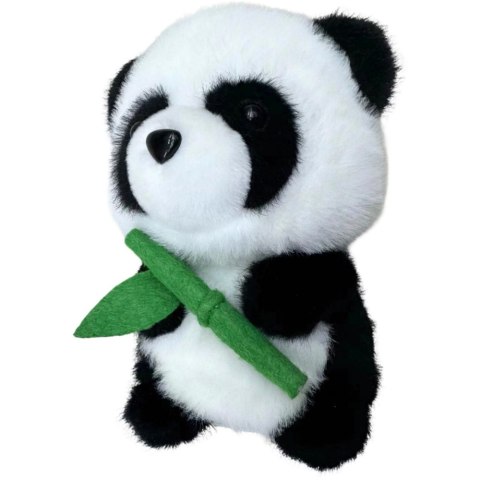 LEAN Toys Pluszowa Maskotka Przytulanka Panda Z Bambusem 18cm