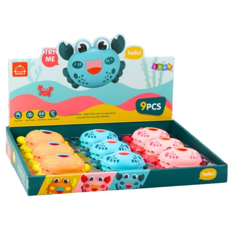 LEAN TOYS Krab Interaktywny Z Napędem MIX Kolorowy Jeżdżący