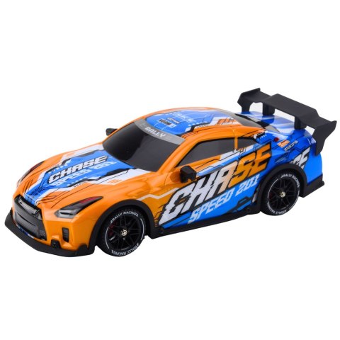 LEAN Toys Auto Sportowe Zdalnie Sterowane RC Podświetlana Karoseria Drift Pomarańczowe