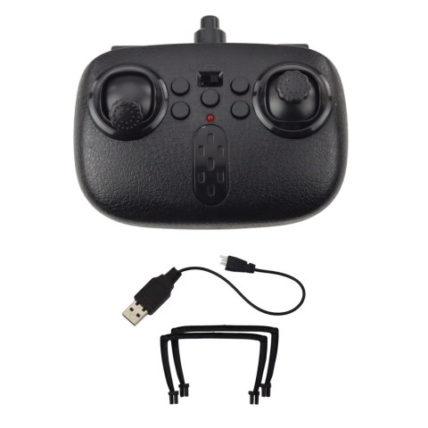 LEAN Toys Dron Y20 UFO Zdalnie Sterowany Światła Obrót 360° Czerwony