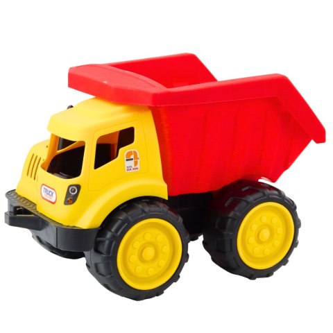 LEAN Toys Duża Wywrotka Dla Dzieci Do Piasku Pojazd Budowlany Czerwono-Żółta