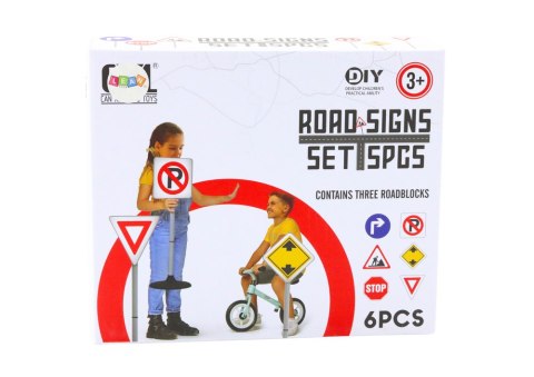 LEAN Toys Duży Znak Ostrzegawczy Prace Drogowe Edukacyjny 70cm