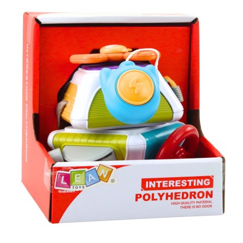 LEAN Toys Edukacyjna Kostka Sensoryczna Wielościan Kolory Dla Dzieci