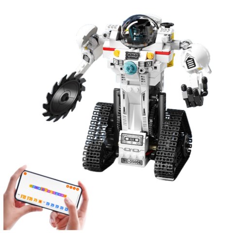 LEAN Toys Klocki Konstrukcyjne Robot Kosmiczny Łazik Samolot RC 3w1 408 el.
