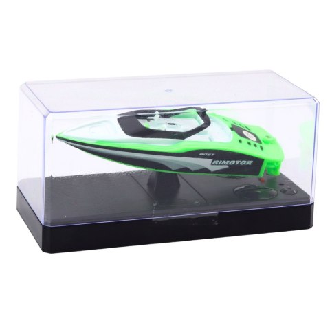LEAN Toys Łódź Motorówka Zdalnie Sterowana RC Biało-Zielona 15cm