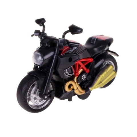 LEAN Toys Motocykl Do Składania Skręcania Metal 1:14 DIY Czerwony