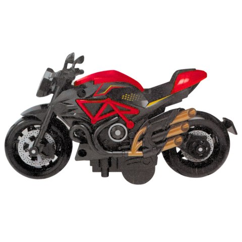 LEAN Toys Motocykl Do Składania Skręcania Metal 1:14 DIY Pomarańczowy