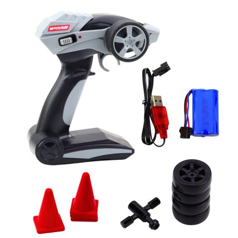 LEAN Toys Samochód Wyścigowy Auto Do Driftu RC Czarny Karbon 30km/h 1:16