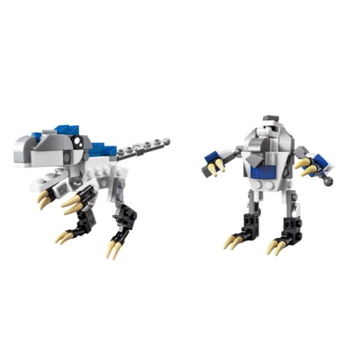 LEAN Klocki Konstrukcyjne Dinozaur Robot 2w1 57-70 el. Mix