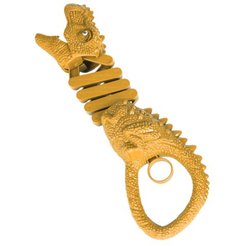 LEAN TOYS Gryzący Dinozaur Chwytak Pistolet Brązowy