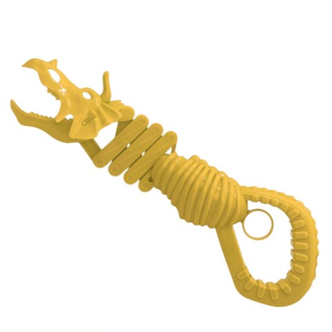 LEAN TOYS Gryzący Szkielet Dinozaur Chwytak Pistolet Brązowy