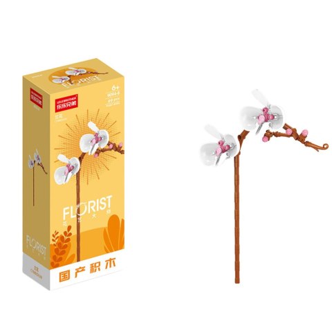 LEAN TOYS Klocki Konstrukcyjne Pojedynczy Kwiat Dekoracyjny 56-245 el.