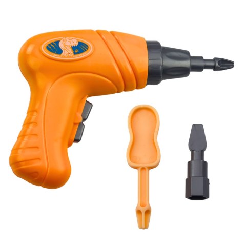 LEAN Toys Dinozaur Do Rozkręcania Skręcania Zielony Wiertarka DIY