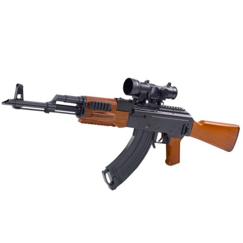 LEAN Toys Karabin AK Na Kulki Wodne Hydrożelowe Celownik Akcesoria Okulary 96cm