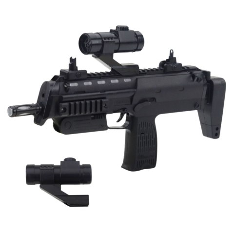 LEAN Toys Karabin Zabawkowy Broń Światła Dźwięki Celownik Czarny 41cm