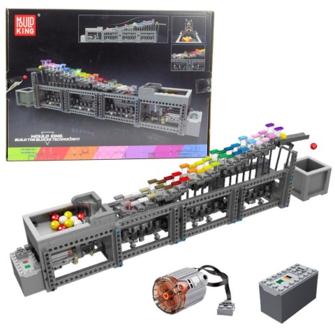 LEAN Toys Klocki Konstrukcyjne Tor Na Kulki Z Silnikiem Elektrycznym 1038 el.