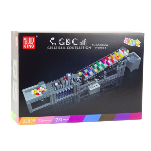 LEAN Toys Klocki Konstrukcyjne Tor Na Kulki Z Silnikiem Elektrycznym 1281 el.