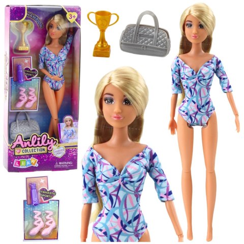 LEAN Toys Lalka Anlily Baletnica Ruchome Kończyny Akcesoria Buty Torba Bidon Puchar