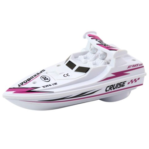 LEAN Toys Łódź Motorówka Na Baterie Biała Pływająca Wodna