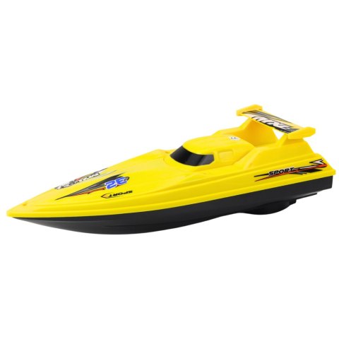LEAN Toys Łódź Motorówka Pływająca Jacht Na Baterie Żółta