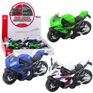 LEAN Toys Motocykl Wyścigowy Sportowy Z Napędem Światła Dźwięki Mix