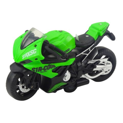 LEAN Toys Motocykl Wyścigowy Sportowy Z Napędem Światła Dźwięki Mix