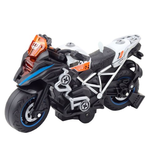 LEAN Toys Motor Wyścigowy Do Skręcania Rozkręcania DIY Światła Dźwięki Czarny