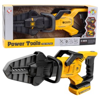 LEAN Toys Nożyce Pneumatyczne Elektryczne Dla Dzieci Majsterkowicz Żółte