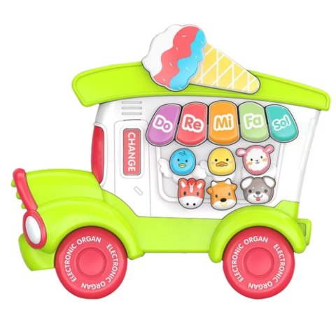 LEAN Toys Pianinko Elektryczne Edukacyjne Dla Malucha Lodziarnia Zielone