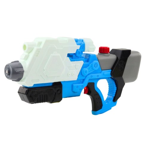 LEAN Toys Pistolet Karabin Na Wodę Pompowany Mechanicznie Bialo-Niebieski 650ml