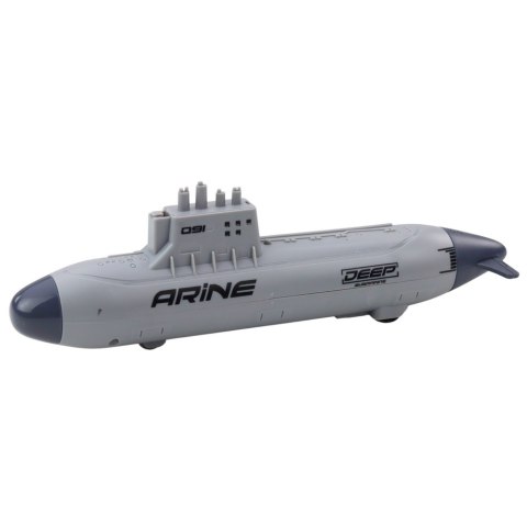 LEAN Toys Statek Łódź Podwodna Strzelająca Torpedami Napęd Szara 28cm