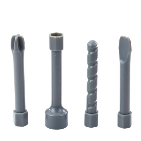 LEAN Toys Wiertarka Wkrętarka Na Baterie 4 Wymienne Końcówki Światło LED