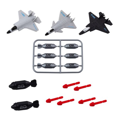 LEAN Toys Zestaw Militarny Statek Łódź Podwodna Myśliwce Pociski