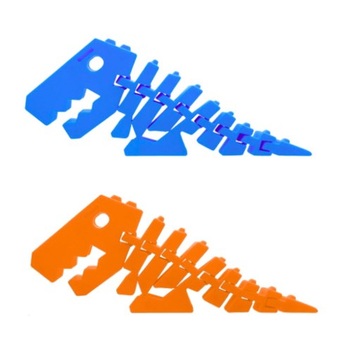 LEAN TOYS Dinozaur Puzzle Fidget 3D Układanka Elastyczny Do Wyginania Mix