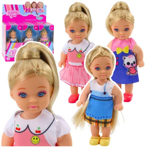 LEAN TOYS Mini Laleczka Kaibibi Kolorowa Sukienka Długie Włosy 12 cm Mix