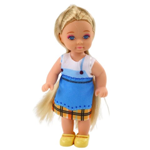 LEAN TOYS Mini Laleczka Kaibibi Kolorowa Sukienka Długie Włosy 12 cm Mix