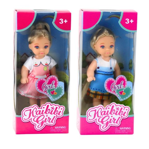 LEAN TOYS Mini Laleczka Kaibibi Kolorowa Sukienka Długie Włosy 12 cm Mix