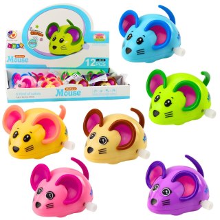 LEAN TOYS Myszka Nakręcana Jeździ Porusza Ogonkiem 8cm Mix Kolor