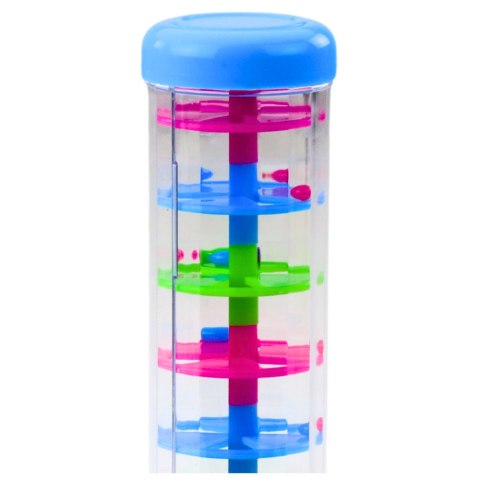 LEAN TOYS Tuba Sensoryczna Deszczownica Grzechotka Kolorowe Kulki 20cm